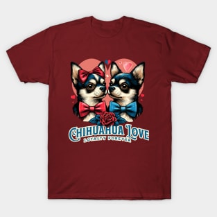 Chihuahua Love Valentines gift art T-Shirt